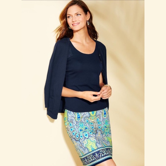 Talbots Mykonos Paisley Skirt - Picture 2 of 15